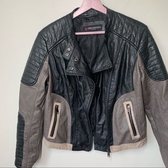 Urban Outfitters Moto Bomber Jacket Size Medium - Picture 8 of 8